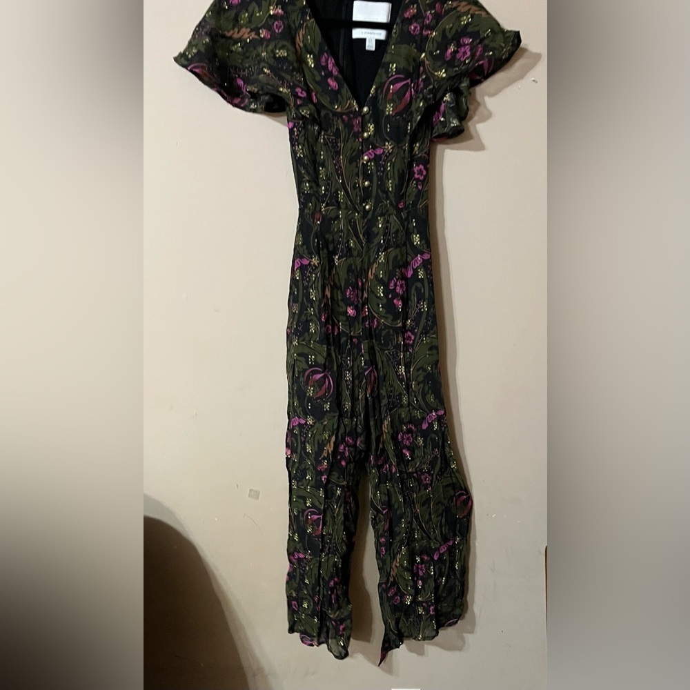 Anthropologie ett:twa Floral Jumpsuit size 0 - Picture 3 of 12